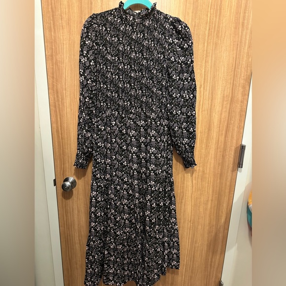 NWT Boden Prairie Print Smocked Tiered Midi Dress Size 12 - Picture 6 of 7